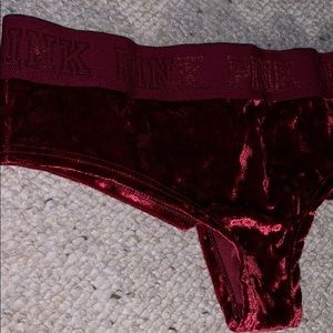 PINK Victoria's Secret Intimates & Sleepwear - Pink red velvet cheeky underwear PINK Victoria's Secret Intimates & Sleepwear - Pink red velvet cheeky underwear